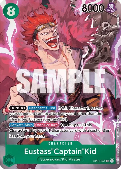 Eustass"Captain"Kid Alt Art OP01-051 One Piece card from Romance Dawn