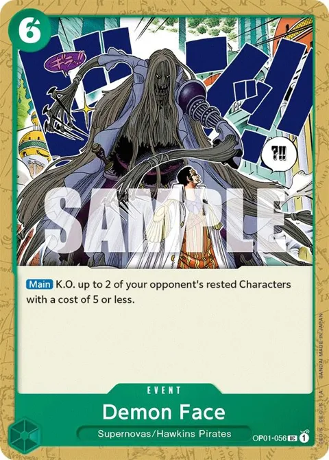 Demon Face OP01-056 One Piece card from Romance Dawn