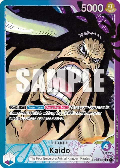 Kaido Alt Art OP01-061 One Piece card from Romance Dawn