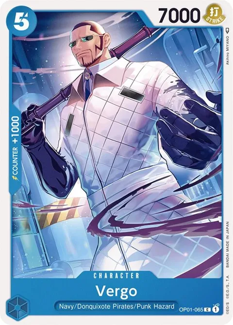 Vergo OP01-065 One Piece card from Romance Dawn