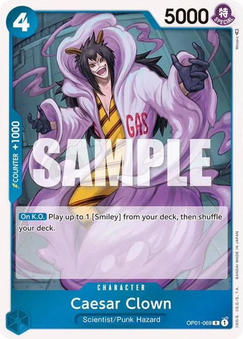 Caesar Clown OP01-069 One Piece card from Romance Dawn