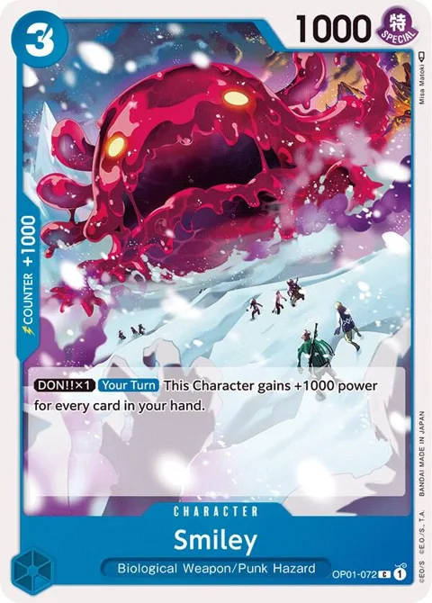 Smiley OP01-072 One Piece card from Romance Dawn