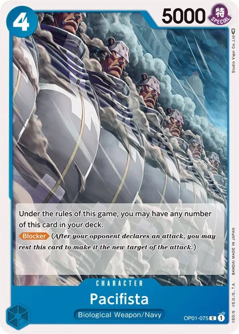 Pacifista OP01-075 One Piece card from Romance Dawn