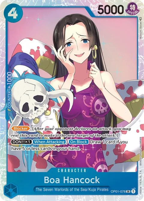 Boa Hancock OP01-078 One Piece card from Romance Dawn