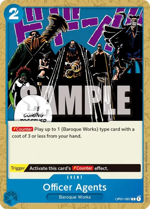 Officer Agents OP01-087 One Piece card from Romance Dawn