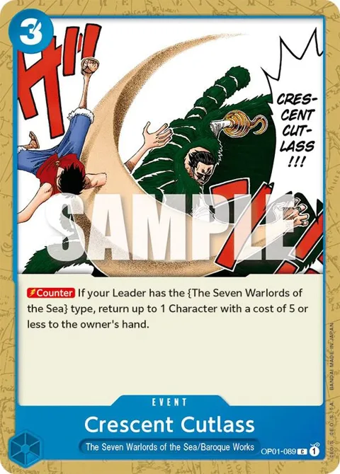 Crescent Cutlass OP01-089 One Piece card from Romance Dawn