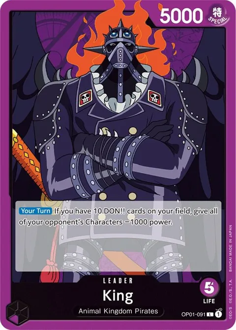 King OP01-091 One Piece card from Romance Dawn
