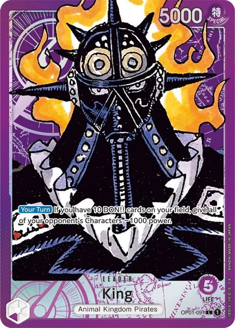 King Alt Art OP01-091 One Piece card from Romance Dawn