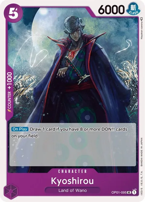Kyoshirou OP01-095 One Piece card from Romance Dawn