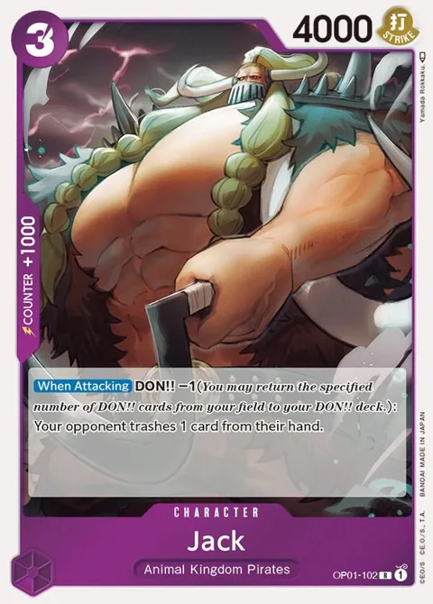 Jack OP01-102 One Piece card from Romance Dawn