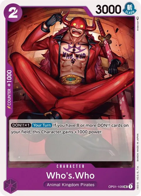 Who's.Who OP01-109 One Piece card from Romance Dawn