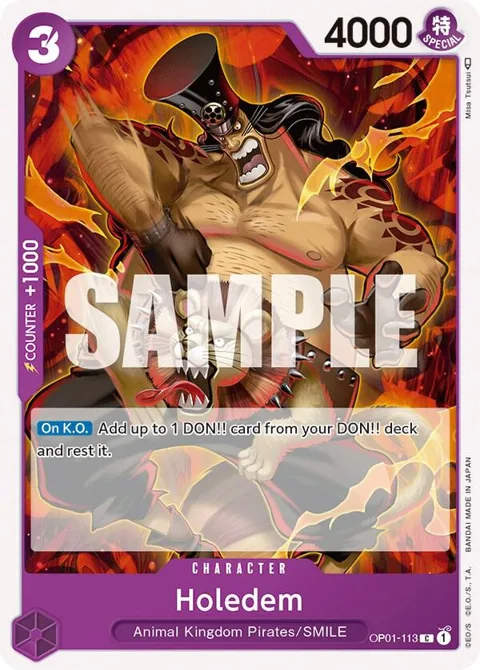 Holedem OP01-113 One Piece card from Romance Dawn