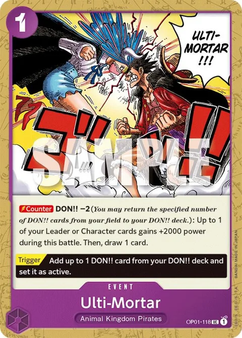 Ulti-Mortar OP01-118 One Piece card from Romance Dawn