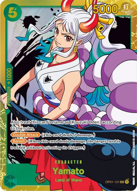Yamato OP01-121 One Piece card from Romance Dawn