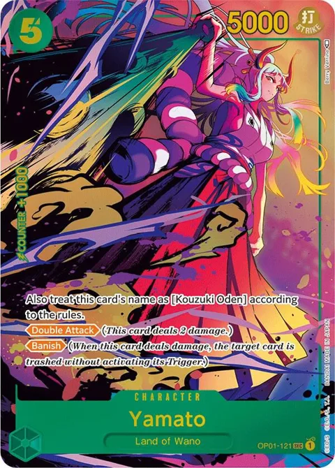 Yamato Alt Art OP01-121 One Piece card from Romance Dawn