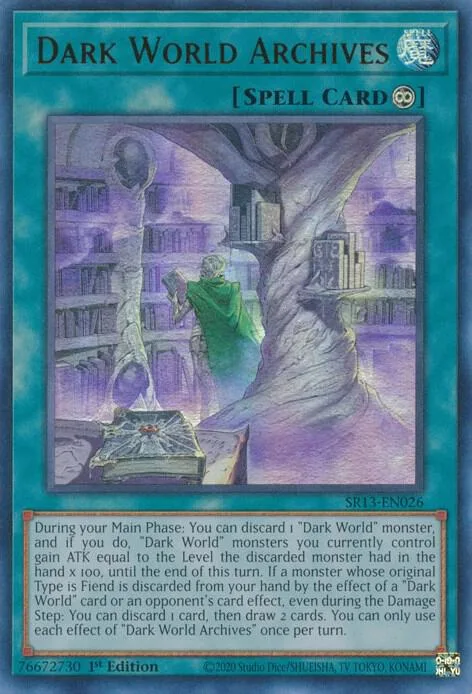Dark World Archives SR13-EN026 Yu-Gi-Oh card from Structure Deck: Dark World