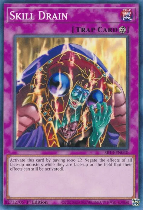 Skill Drain SR13-EN040 Yu-Gi-Oh card from Structure Deck: Dark World