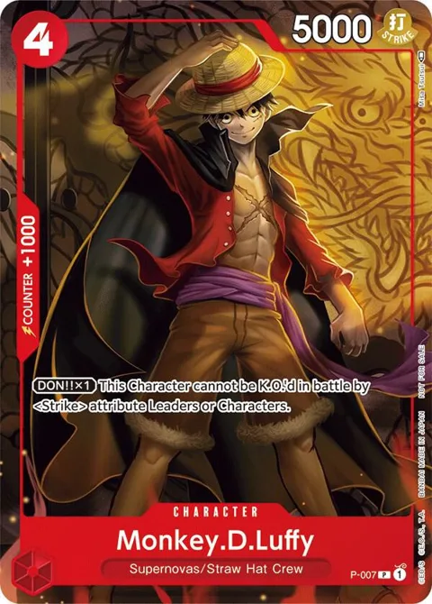 Monkey.D.Luffy Tournament Pack Vol. 1 P-007 One Piece card from One Piece Promotion Cards