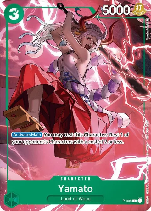 Yamato Tournament Pack Vol. 1 P-008 One Piece card from One Piece Promotion Cards