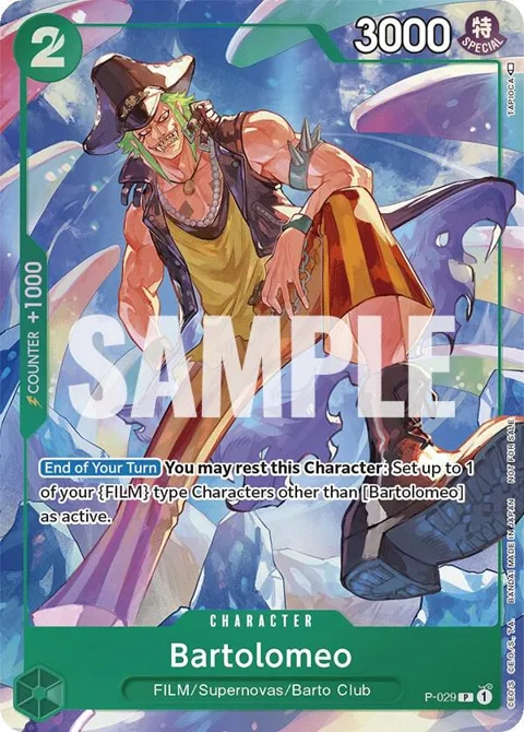 Bartolomeo Event Pack Vol. 1 P-029 One Piece card from One Piece Promotion Cards