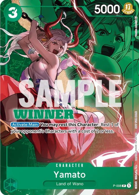 Yamato Winner Pack Vol. 1 P-008 One Piece card from One Piece Promotion Cards