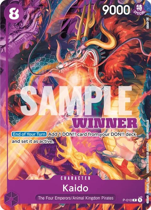 Kaido Winner Pack Vol. 1 P-010 One Piece card from One Piece Promotion Cards