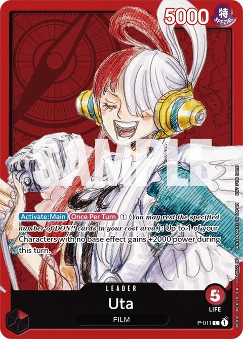 Uta One Piece Film Red P-011 One Piece card from One Piece Promotion Cards