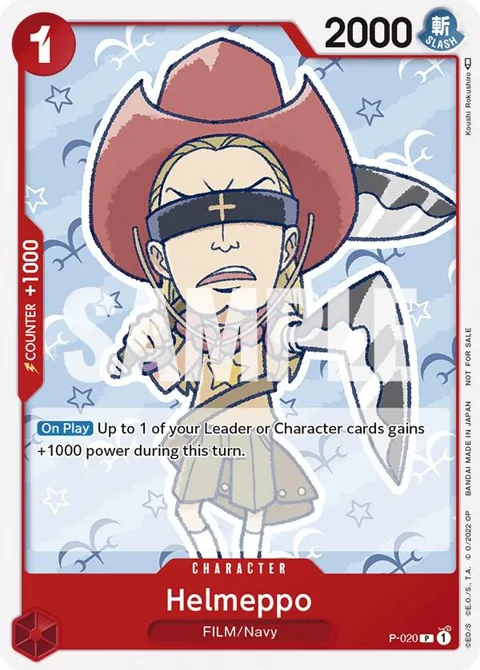 Helmeppo One Piece Film Red P-020 One Piece card from One Piece Promotion Cards