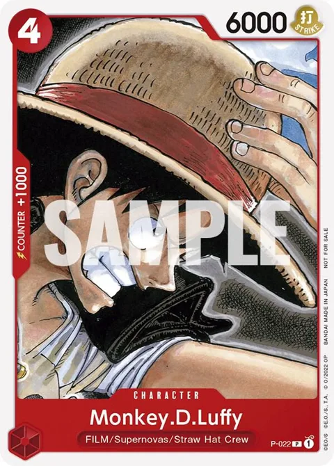 Monkey.D.Luffy One Piece Film Red P-022 One Piece card from One Piece Promotion Cards