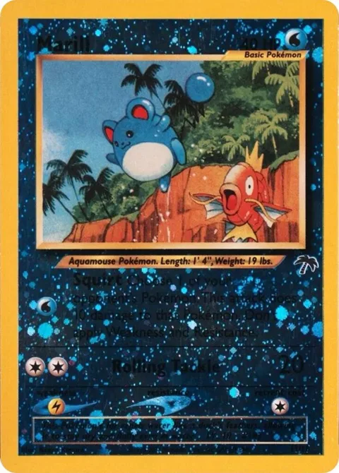 Marill #11/18 Reverse Holofoil Pokémon card from Southern Islands