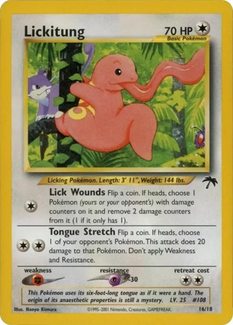 Lickitung #16/18 Pokémon card from Southern Islands