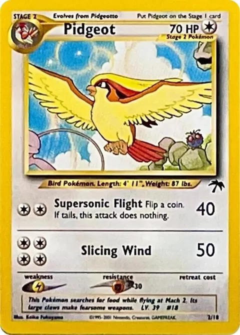 Pidgeot #02/18 Pokémon card from Southern Islands