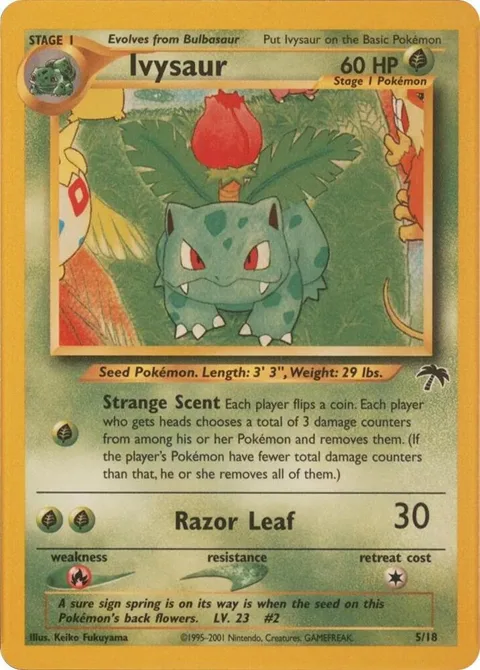 Ivysaur #05/18 Pokémon card from Southern Islands