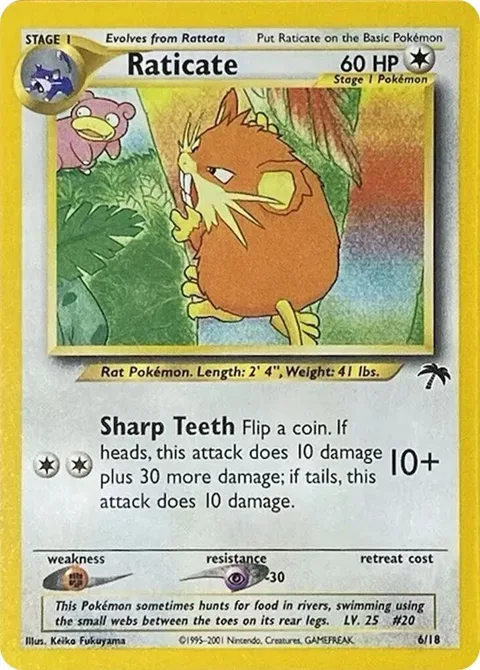 Raticate #06/18 Pokémon card from Southern Islands