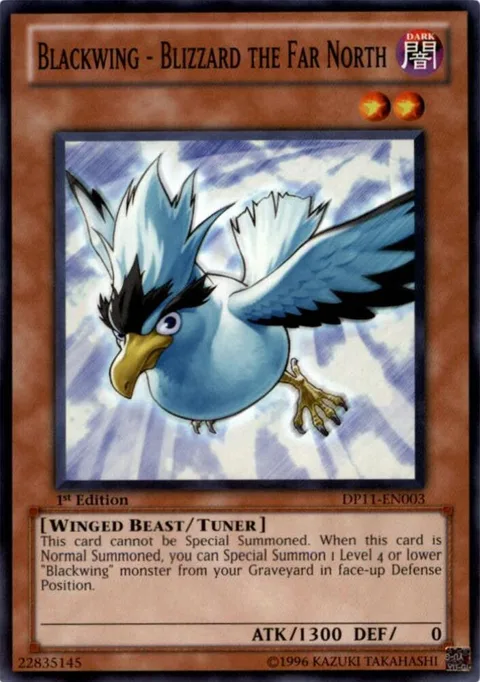 Blackwing - Blizzard the Far North DP11-EN003 Yu-Gi-Oh card from Duelist Pack 11: Crow