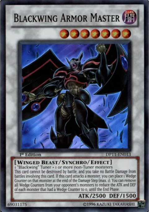 Blackwing Armor Master DP11-EN013 Yu-Gi-Oh card from Duelist Pack 11: Crow