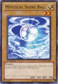 Mystical Shine Ball SDLS-EN008 Yu-Gi-Oh card from Structure Deck: Lost Sanctuary