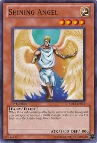 Shining Angel SDLS-EN015 Yu-Gi-Oh card from Structure Deck: Lost Sanctuary