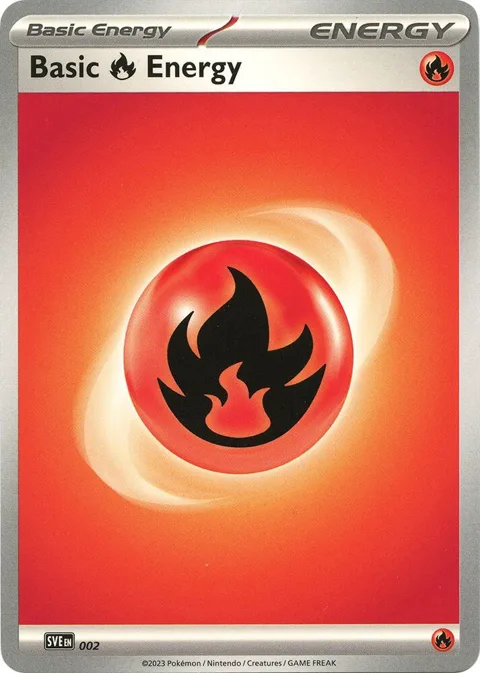 Basic Fire Energy #002 Pokémon card from Scarlet & Violet Energies