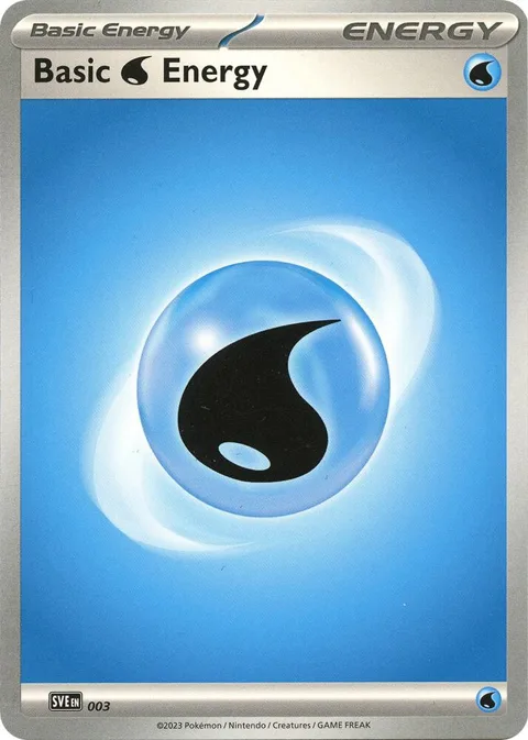 Basic Water Energy #003 Pokémon card from Scarlet & Violet Energies