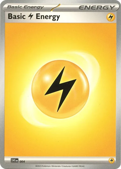 Basic Lightning Energy #004 Pokémon card from Scarlet & Violet Energies