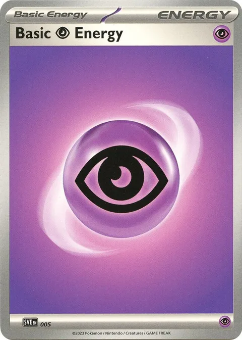 Basic Psychic Energy #005 Pokémon card from Scarlet & Violet Energies
