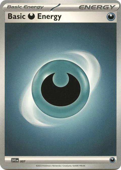 Basic Darkness Energy #007 Pokémon card from Scarlet & Violet Energies