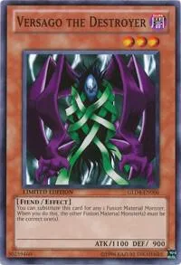 Versago the Destroyer GLD4-EN006 Yu-Gi-Oh card from Gold Series 4: Pyramids Edition
