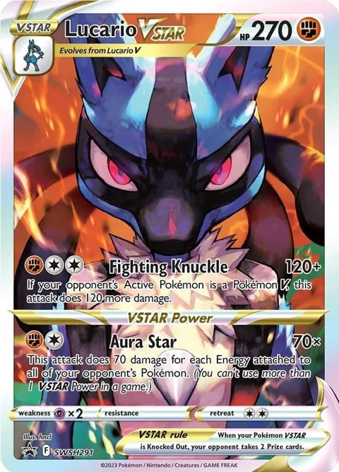 Lucario VSTAR #SWSH291 Holofoil Pokémon card from Sword & Shield Promo Cards