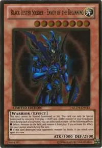 Black Luster Soldier - Envoy of the Beginning GLD4-EN013 Yu-Gi-Oh card from Gold Series 4: Pyramids Edition