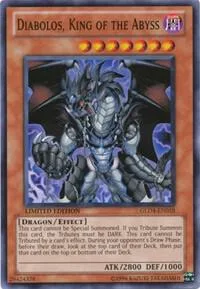 Diabolos, King of the Abyss GLD4-EN018 Yu-Gi-Oh card from Gold Series 4: Pyramids Edition