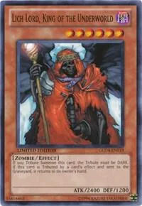 Lich Lord, King of the Underworld GLD4-EN019 Yu-Gi-Oh card from Gold Series 4: Pyramids Edition