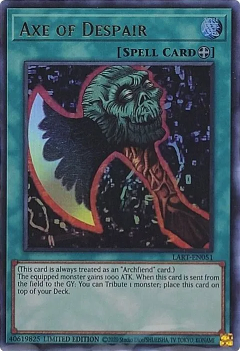 Axe of Despair LART-EN051 Yu-Gi-Oh card from The Lost Art Promotion