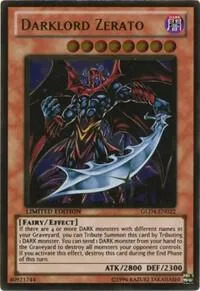 Darklord Zerato GLD4-EN022 Yu-Gi-Oh card from Gold Series 4: Pyramids Edition